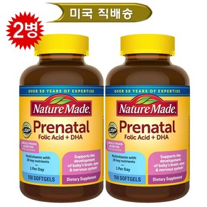 Natue Made 네이처메이드 임산부 영양제 프리네이탈 150정 2병, 2개