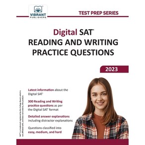 (영문도서) Digital SAT Reading and Witing Pactice Questions Papeback, Vibant Publishes, English, 9781636511580