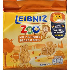 Bahlshen Leibniz Zoo 발센 라이브니즈 주 베어&비 비스킷 100g (원산지 : 독일), 1개