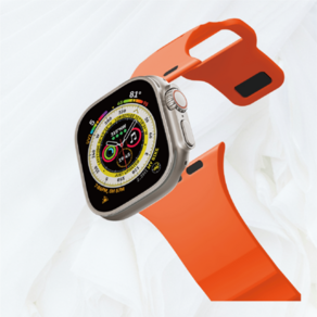 케이스티파이 애플워치 스트랩 Essentials by CASETiFY 바운스 밴드 오렌지, Apple Watch 38 40 41mm