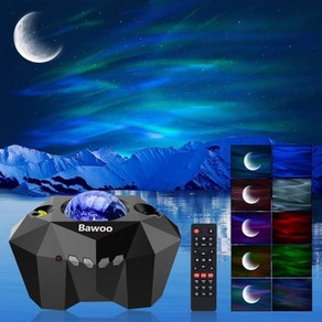 Auoa Sta Light Pojecto with Moon Galaxy Light Pojecto with Remote Contol Night Sky Light P, 1개