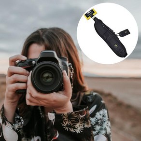 [누리사진관]휴대용 SLR 카메라 스트랩 퀵 릴리스 숄더 슬링 벨트 Canon/Nikon/sony 호환용 용 미끄럼 방지, 01 CHINA, 1개