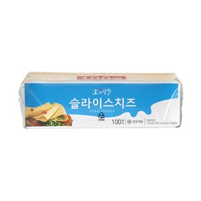 동원 소와나무 슬라이스치즈 1.8kg(18g x 100매) 아이스박스포장 및, 18g, 100개