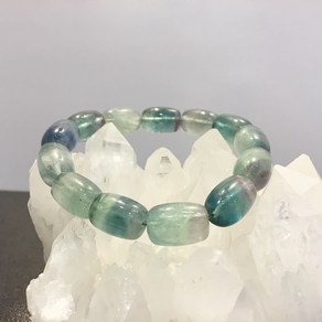 천연 원석 플로라이트 Fluorite 형석 H10.8 x 20 mm 팔찌