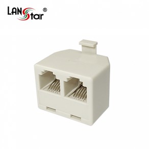 랜스타 LS-COUPLER-YD6HM 커플러 Y형 RJ-12 6P6C 1:2 고급형 선타입, 상세페이지 참조, 1개