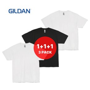 [3PACK] 길단 63000 ASIAN핏 30수 무지 반팔티 S-XL