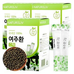 국내산 100% 여주환 스틱 농약 잔류 검사 완료 먹기좋은 작은환, 60g, 3개