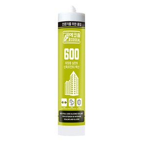 동양 에코씰 SCS600 건축 외장용 실리콘 270ml 백색, 1개