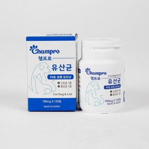 유산균 챔프로 강아지 장건강 정제형태 2개월분 84g, 120정, 장건강/유산균, 1개