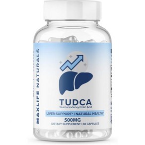 Tudca Live 서포트 Supplement Tudca 500mg 60 SERVINGS Live Cleanse Live Rescue Aid Bile Salts Tudca B, 60 Count (Pack of 1), 60정, 1개