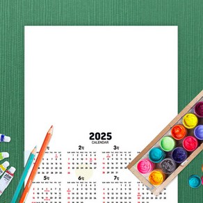 두두엠 2025 포스터 달력 10매입 벽걸이 캘린더 만들기 꾸미기