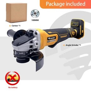 Dewalt 20V 배터리용 전기 여신 DCG406 각도 브러시리스 자기 부상 금속 절단 충전 100mm 125mm, 4) 100MM No Battey - EU, 1개