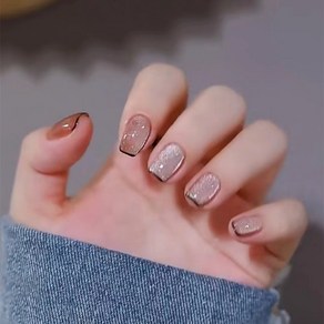 떨샵 자석 마블 네일팁 파츠 셀프네일 붙이는 간편 인조손톱, 1개, NAIL-N634