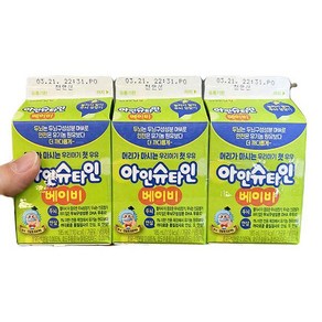 남양 아인슈타인 베이비 3입(, 아이스보냉백포장, 3개, 185ml