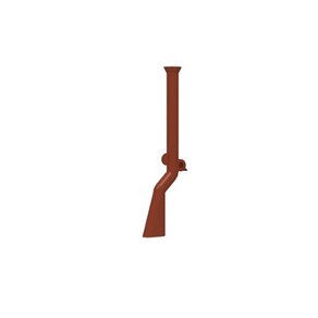 레고 해적 총 Weapon Gun Piate Flintlock Musket, 1개