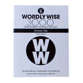 Wodly Wise 3000: Book 6 Answe Key, Educatos Pub Sevice