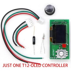 T12 STC OLED 납땜 스테이션 인두 DIY 키트 T12 952 디지털 온도 컨트롤러 금속 케이스와 납땜 인두, Just OLED contolle, 1개