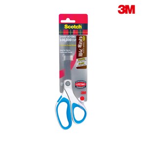 3M 스카치 양손용 티타늄 가위 8인치 20.3cm, 1개, 색상랜덤