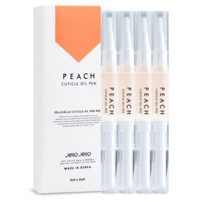 JelloJello 젤로젤로 퍼펙트 오일펜 피치 4종 SET, 3ml, 4개