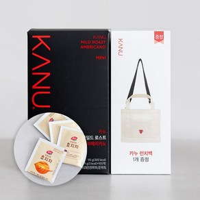 카누 마일드 미니 아메리카노 100개입 카누사은품 런치백(색상랜덤)+동서 호지차 4T, 1개, 0.9g