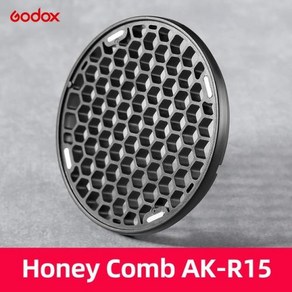 Godox AK-R1 헤드 Godox AD200 H200R V1 플래시 헤드 용 S-R1 헛간 문 스누트 컬러 필터 반사판 벌집 디퓨저 볼 키트, 8) AK-R15, 1개