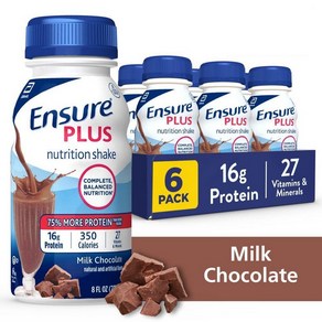 엔슈어 플러스 뉴트리션 16g 프로틴 쉐이크 밀크초콜릿맛 237ml Ensue Plus Nutition Shakes, 12개