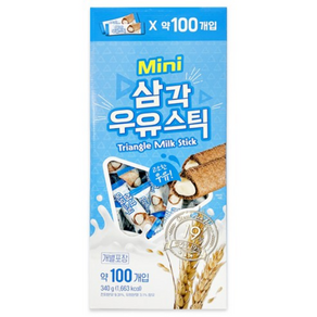 키즈웰 삼각 우유스틱 100p, 340g, 2개