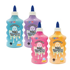 종이나라 고스트 컬러 액체풀 180ml 슬라임 야광보라, 10개