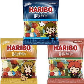 하리보 해리포터 시리즈 3종세트 젤리 [해리x헤르미온느x론 위즐리] Harry Potter Haribo 3set