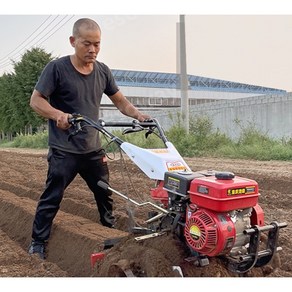 텃밭이앙기 쟁기 주말농장 밭가는 기계 한국관리기 9마력 흙고르기 휴립기 이앙기 경작기, 디젤176전기시동+액세서리풀세트, 1개