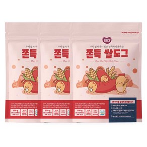 쫀득쌀도그(50g x 4입) x 3팩 어린이 핫도그, 200g, 3개
