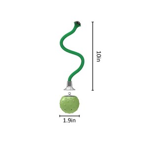 고양이 롤링 볼 인터랙티브 장난감 모션 활성화 자동 이동 볼 장난감 긴 꼬리 티저 시뮬레이션 새 사운드 신제품, 1개, Geen