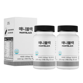 매니블랙 비오틴 맥주효모 1000mg, 2개, 30정