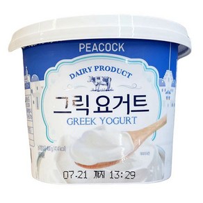 피코크 그릭 요거트, 종이박스포장, 450g, 1개