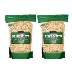 [1+1]커클랜드 대용량 오가닉 잣 1.5LBS KIRKLAND SIGNATURE ORGANIC PINE NUTS, 2개