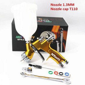 페인트스프레이건 하이 퀄리티 Ntools 자동차 깍지 수성 에어 에어브러시 TE20 T110 13mm 18mm, CHINA, 1개