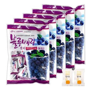 일광 블루베리젤리(280g) 5봉(+밀크츄 2개포함), 5개, 280g