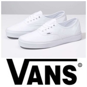 [반스]VANS KOREA 어센틱 화이트 남여공용 VN000EE3W00 캔버스 스니커즈