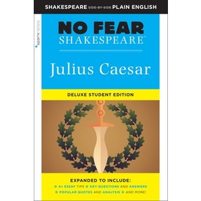 Julius Caesa: No Fea Shakespeae Deluxe Student Edition Volume 27 Papeback, Spaknotes