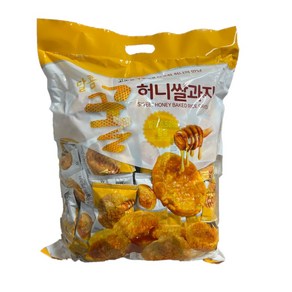 달콤꿀 허니 크리스피 쌀과자 900g 대용량 개별포장 간식, 1개