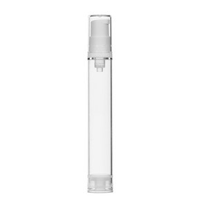[10-25개묶음판매] 에어리스 미니 진공에센스 5ml 10ml 15ml 펌핑용기 휴대용공병 허브스프레이공병, 15ml 투명용기, 흰색캡, 10개
