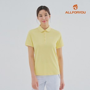 [올포유] [모델착장] 여성 배색 포인트 카라 반팔 티셔츠 AWTYM3187-203_G