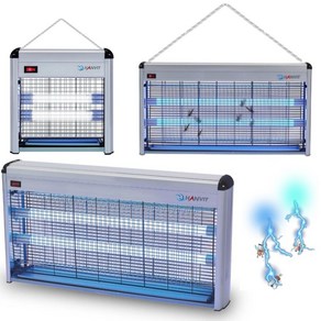 HNDC 혀누닷컴 업소용 LED 날파리 전격살충기 소형 가정용 캠핑 파리 모기 퇴치기 벌레 포충기 하루살이 포충등, 소형LED포충기12W