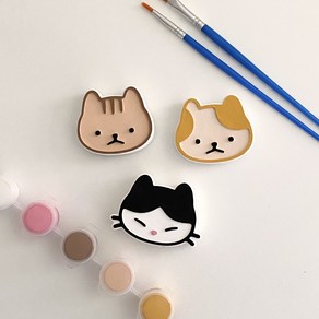 DIY 고양이 석고방향제 채색 키트