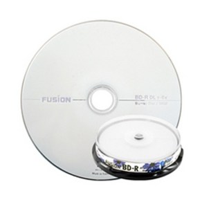 [Fusion] 블루레이 BD-R 더블레이어 6배속 50GB [케익통/10매], 1개