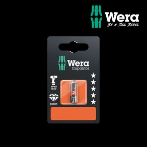 WERA tools 베라 공구 십자비트 (임팩용) 851/1 IMP DC PH2-25mm (073916), 1개