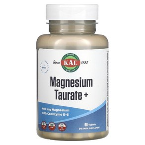 (3통) 칼 마그네슘 타우레이트 400mg 타우린 코엔자임 비타민B6 90정 Magnesium Tauate, 3개