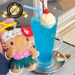 [25년 생산] 하와이안 태닝키티 알로하 키티 인형키링 백꾸 키홀더 BECKY STORE