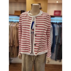 BCBG 비씨비지 여름24 울프 스트라이프 자켓 B4B3J109