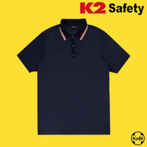 케이투세이프티 TS-223R (Navy) 스판덱스 여름 폴로 반팔티셔츠, 1개